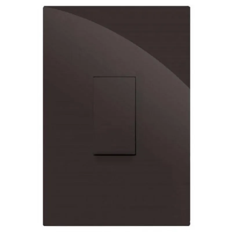 Interruptor Pulsador 4x2 Brg10920-7ch - Chocolate Gloss