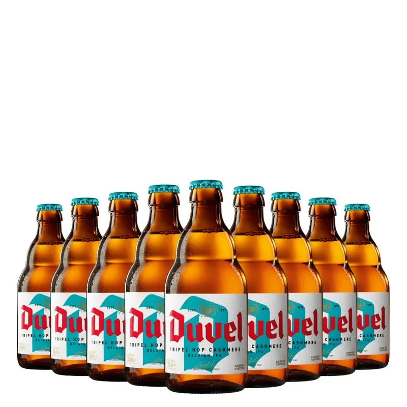 Kit Cerveja Duvel Tripel Hop Cashmere Gf 330ml 09 Unidades