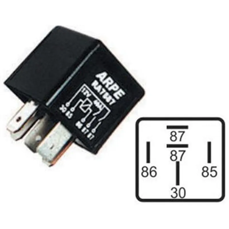 RA7587S RELÉ SISTEMA DE INJEÇÃO ELETRÔNICA (DUPLO CONTATO 87) 12V 30A FIXAÇÃO POR SOQUETE OU SUPORTE