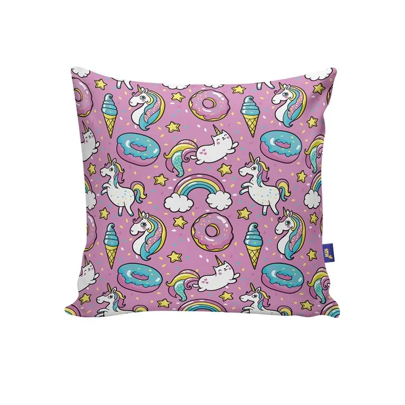 Almofada Unicórnio Decorativa Mista 40x40 cm ¿ NSW