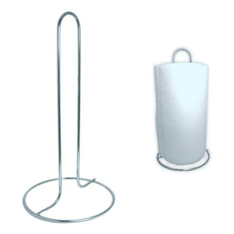 Porta Rolo Papel Toalha Suporte Vertical Para Mesa E Bancada
