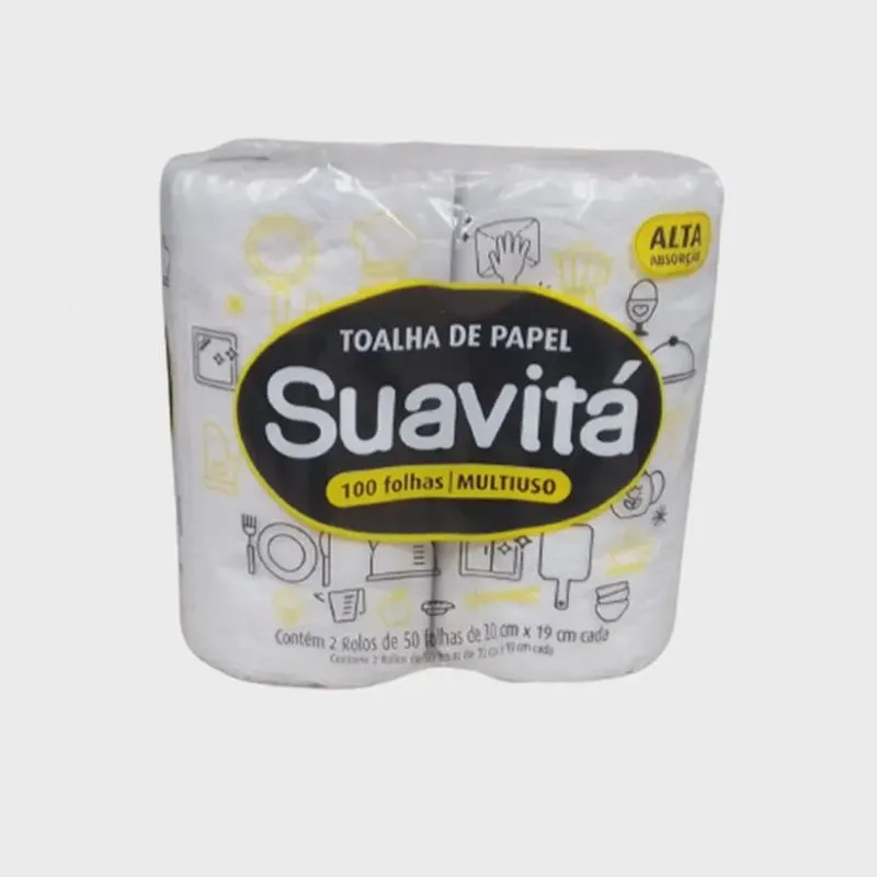 Toalha Papel Cozinha Suavita 50fl 2rl