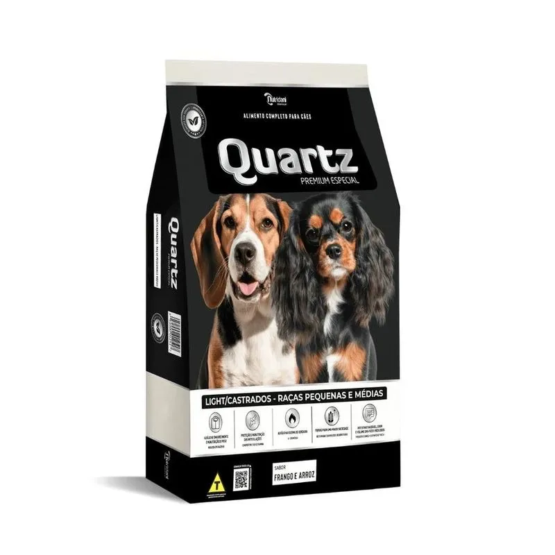 Ração Para Cães Castrados Adultos Quartz Light 3kg (MP)