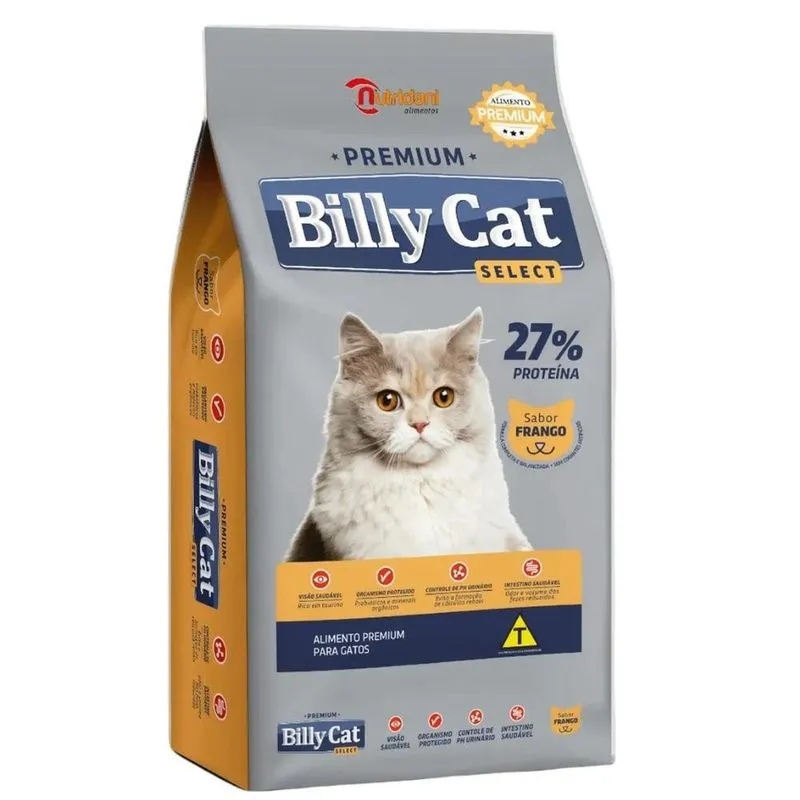 Ração Para Gatos Billy Cat Select Frango 10,1kg (MP)