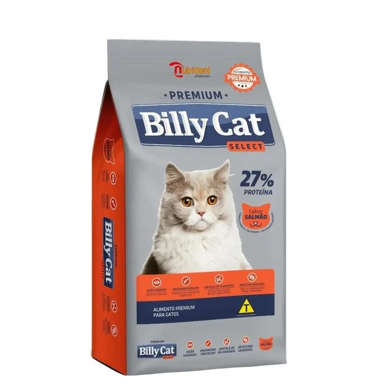 Ração Para Gatos Billy Cat Select Salmão 10,1kg (MP)