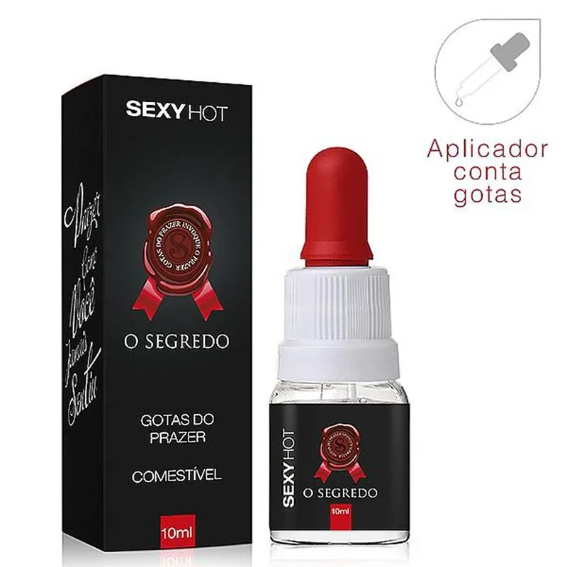 O Segredo Gotas de Massagem Hot Beijável 10ml Sexy Hot