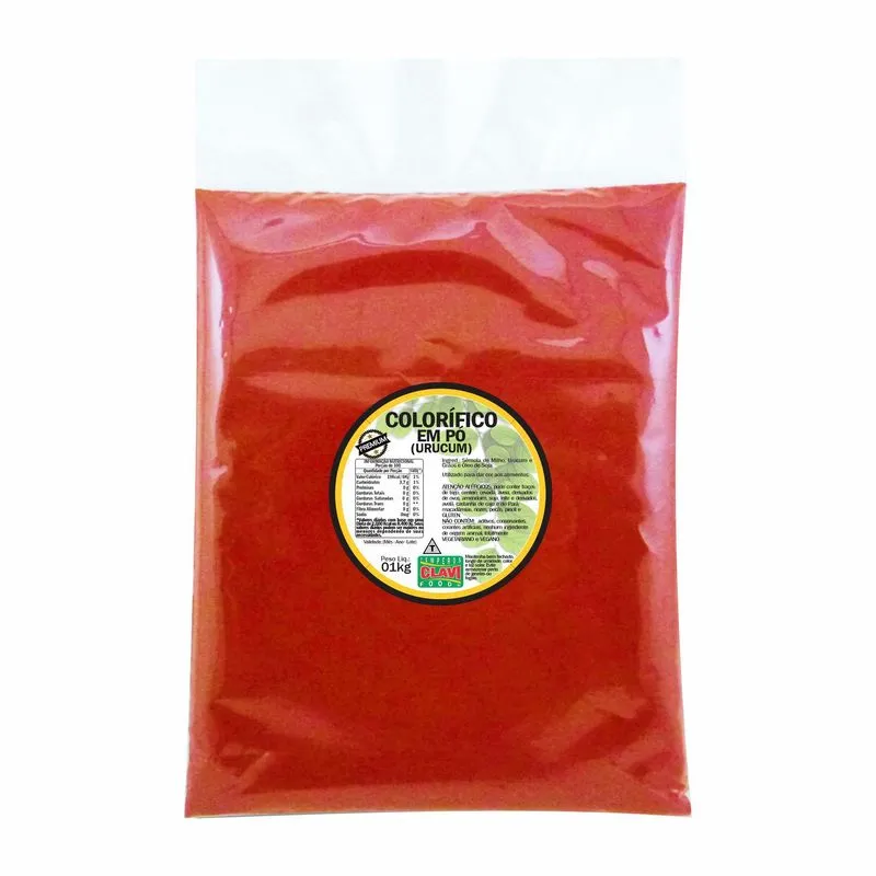 Colorífico Em Pó (urucum) Sc 1kg