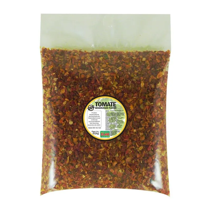 Tomate Desidratado Flocos Sc 01kg