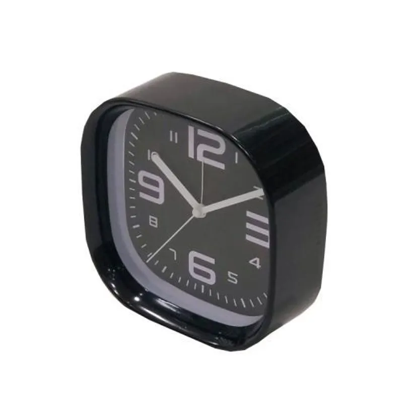 Relógio Analógico Para Mesa Cor Preto