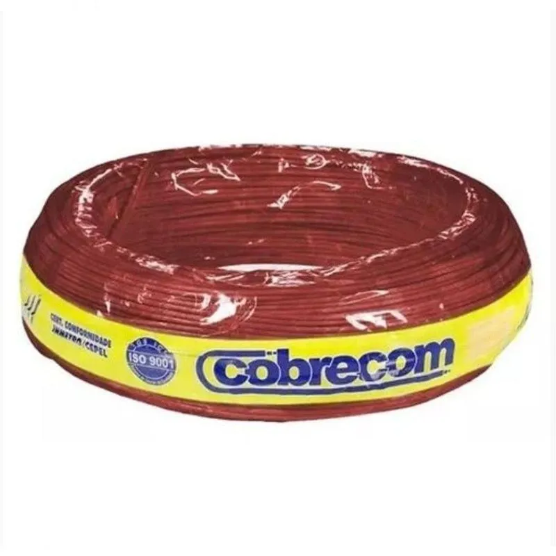 Fio Paralelo 2x1,00mm Condutor Flexível Em PVC Marrom Cobrecom