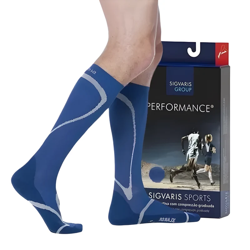Meia Esportiva Performance 20/30mmHg AD Panturrilha Azul Sigvaris G3 / Azul