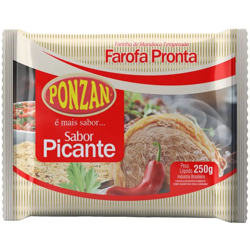 Farofa Ponzan Picante 250g
