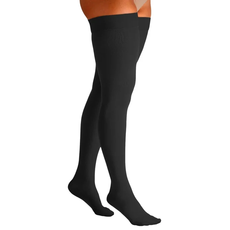 Meia Sigvaris 7/8 15-20 mmHg Select Comfort Premium 861AF Preta Fechada / M1