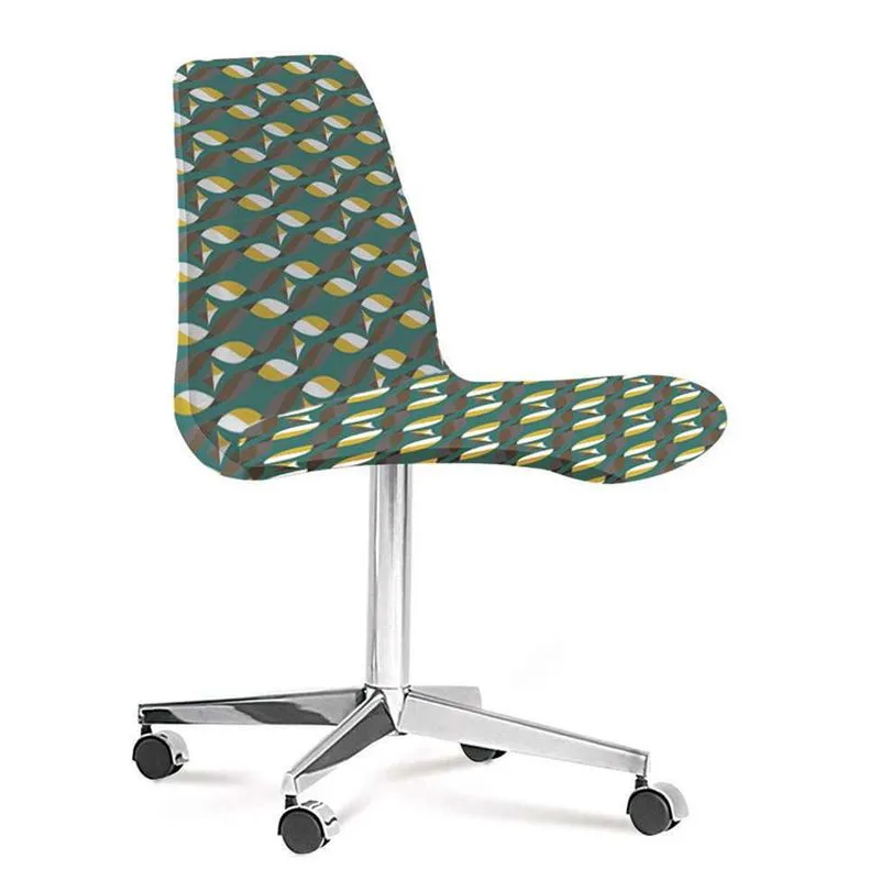 Cadeira Cromada Eames Loft Verde