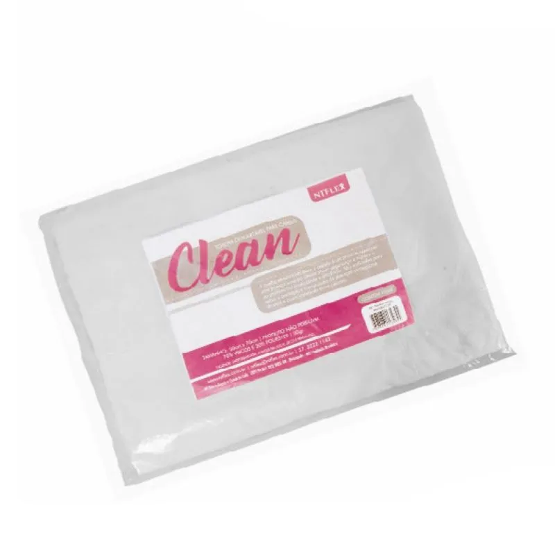 Toalha Descartável Para Cabelo Nt Flex Clean 50X70 - 12 Unidades