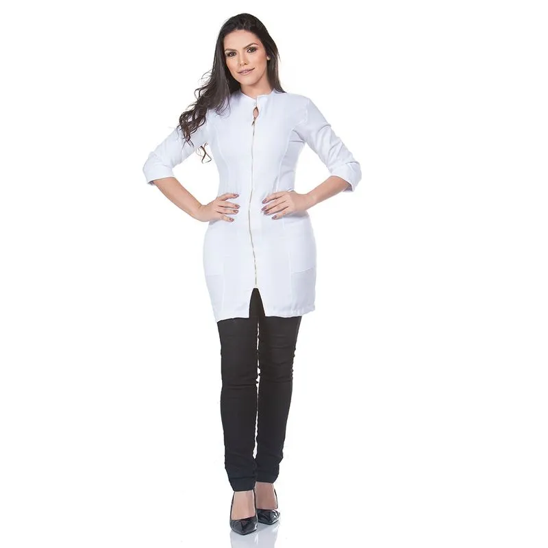 Jaleco Sophia C/ Ziper Branco