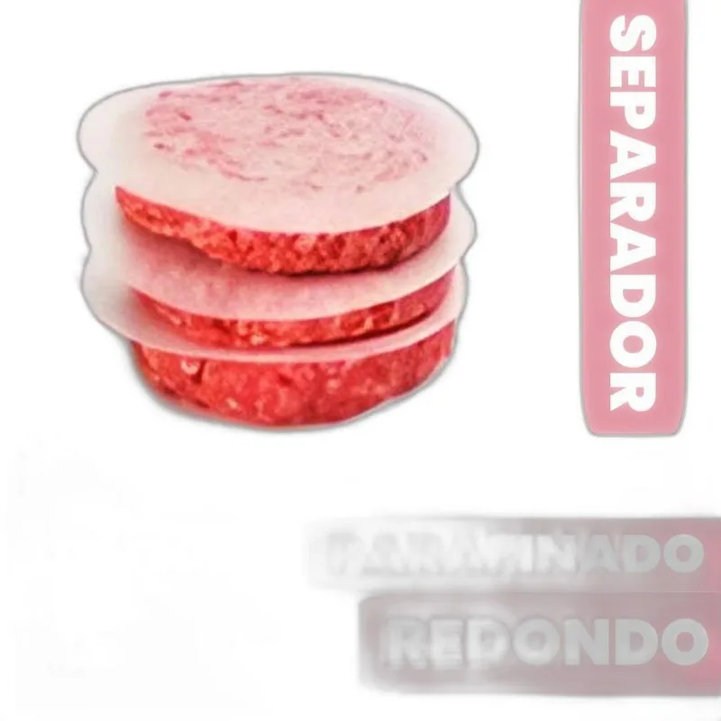 Papel Manteiga Separador De Hamburguer Redondo 10,0cm