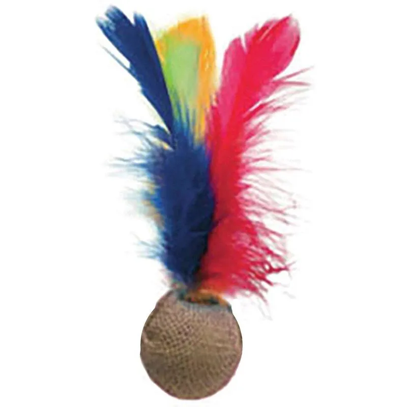 Brinquedo lcm Bolinha Cat Toy Rústico Marrom para Gato - Marrom