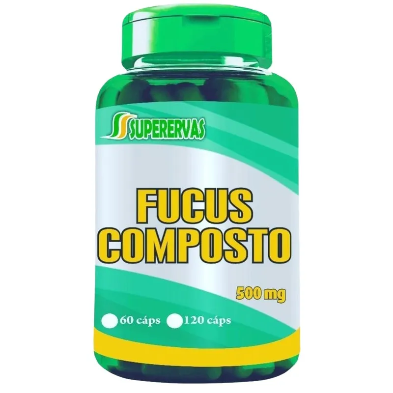 Fucus Composto Para Tiroides Ervas Natural 60 Cap 500mg