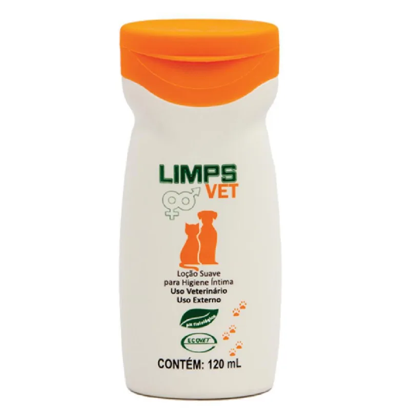 Loção Higienização Íntima Limps Vet 120ml Ecovet