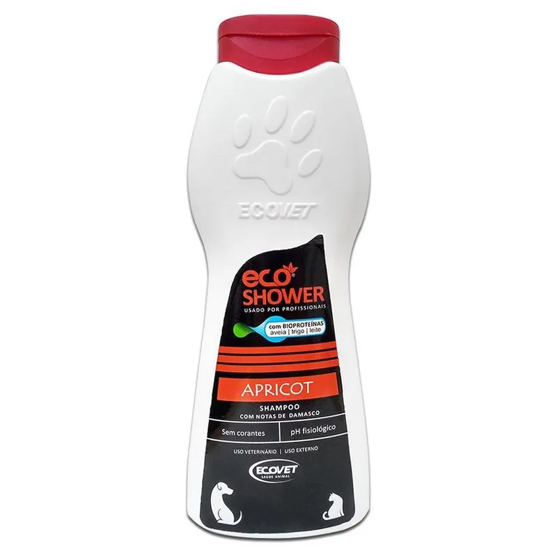 Shampoo Eco Shower Apricot 250ml Ecovet