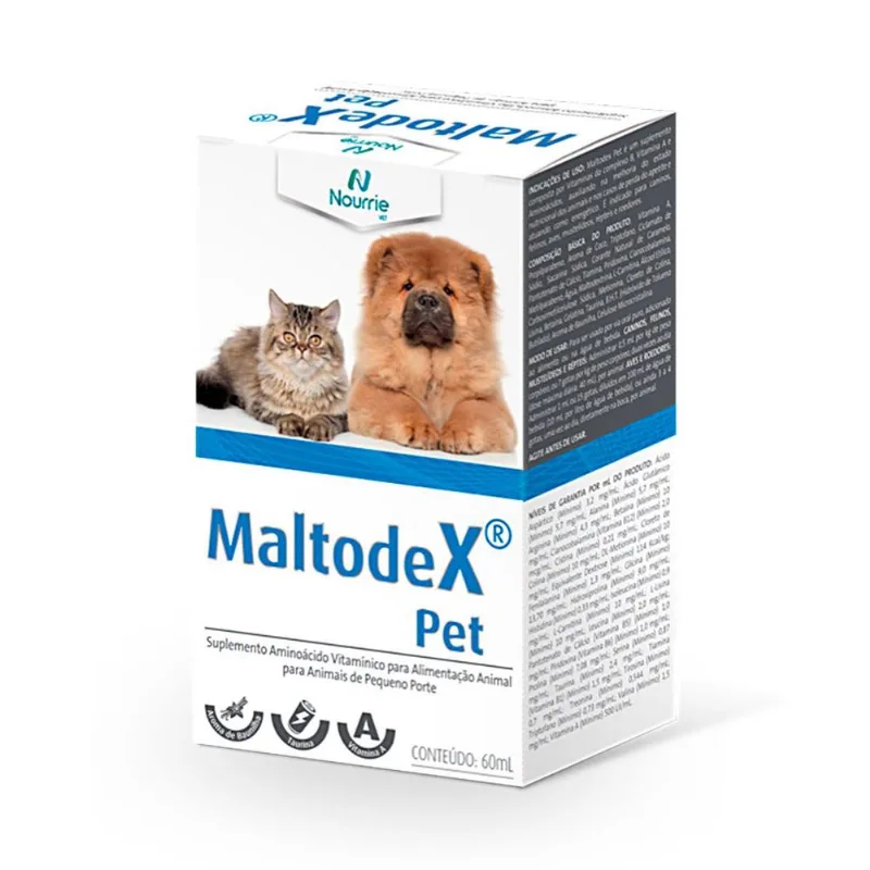 Suplemento Alivira Maltodex Pet Oral Para Cães, Gatos, Aves E Roedores 60ml