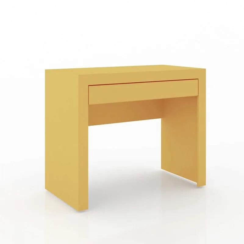Escrivaninha 1 Gaveta MSM421 Movelbento Amarelo