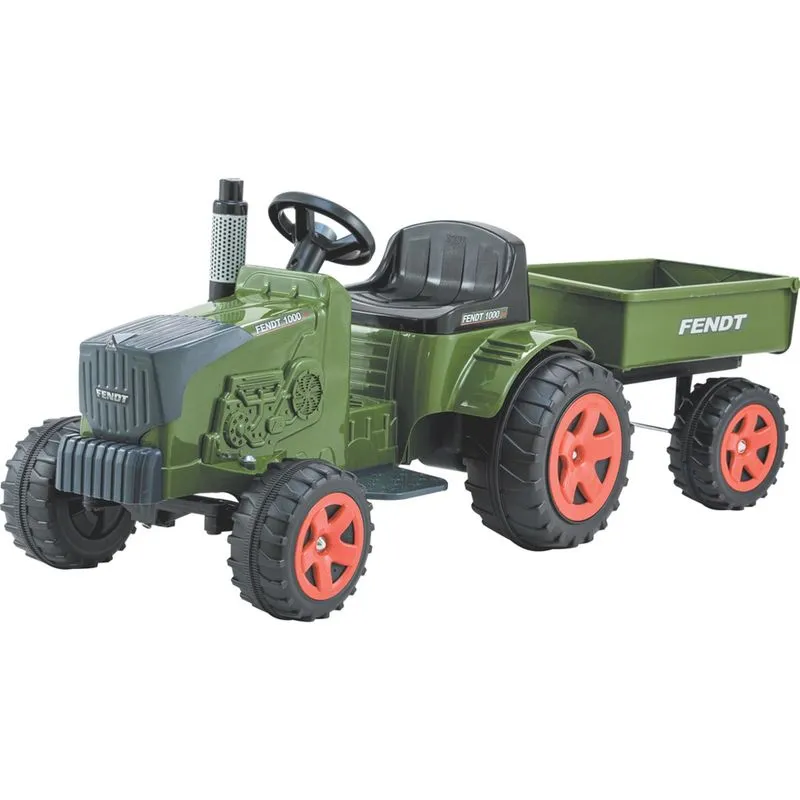 Tratorzinho Eletrico Biemme Fendt com Caçamba Retro 6V Verde