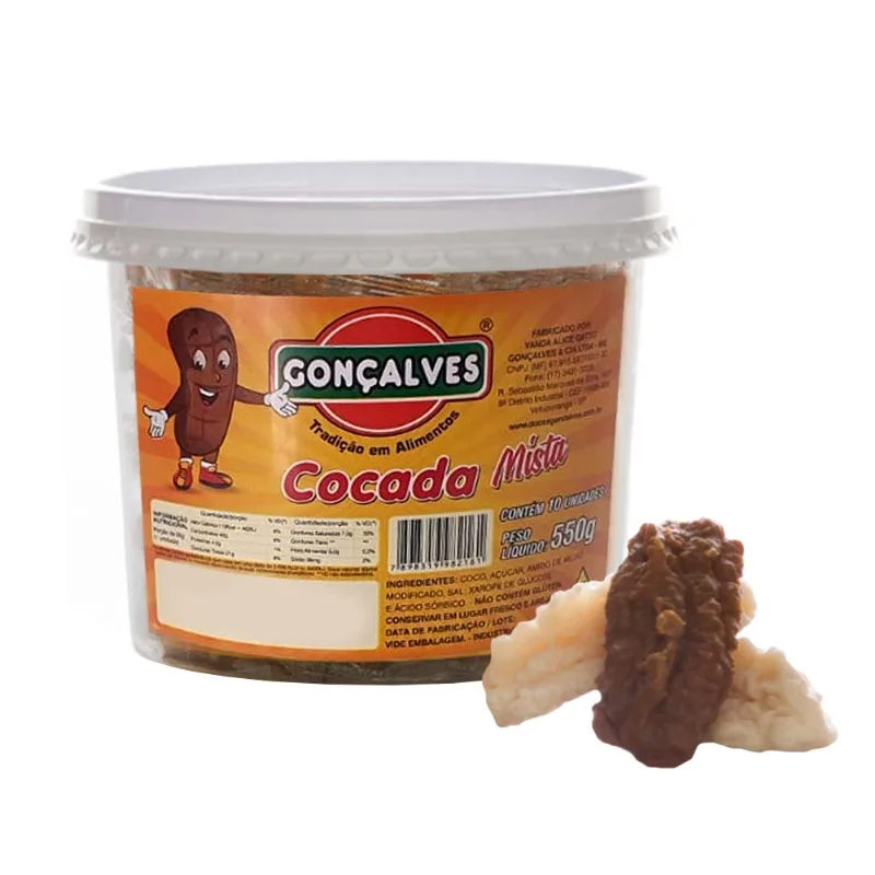 Mini Cocada Mista 550g - Gonçalves