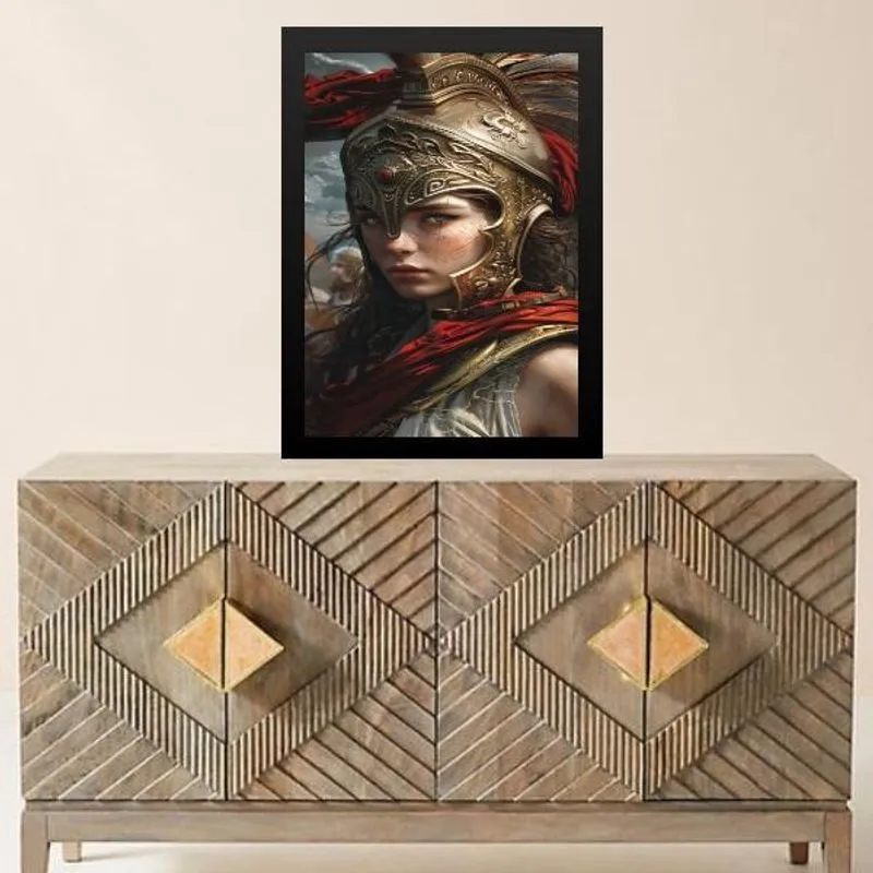 Quadro Deusa Atena - Guerreira 24X18Cm