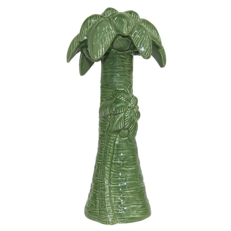 Coqueiro De Cerâmica Verde 13x29cm