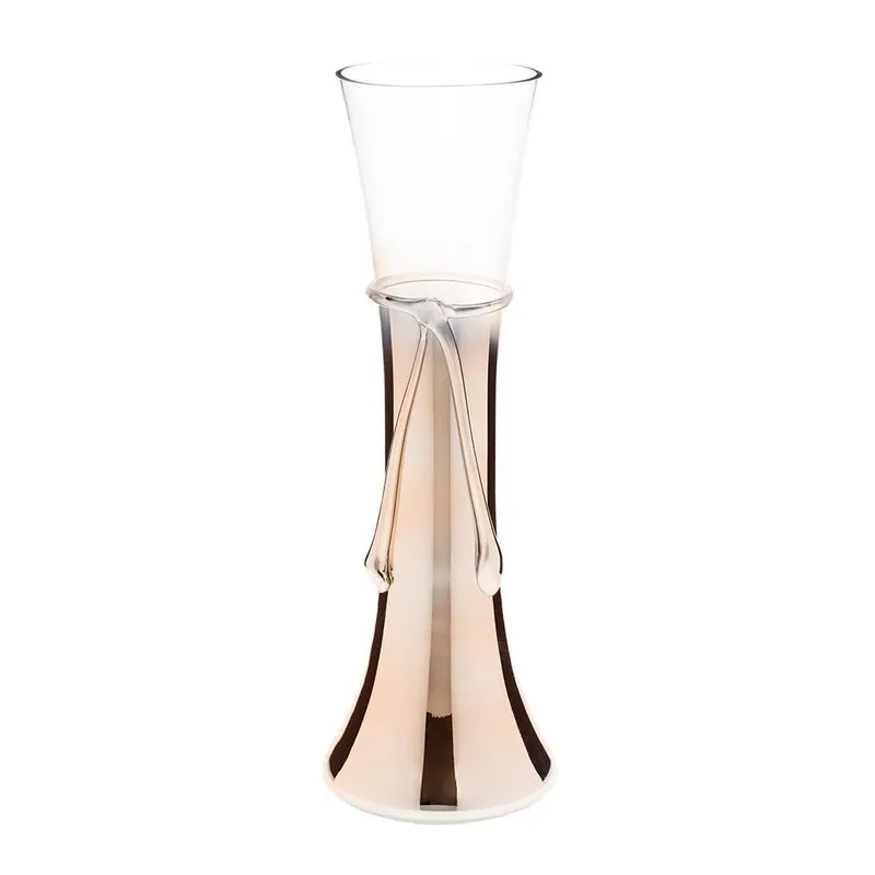 Vaso De Vidro Marrom 40Cm