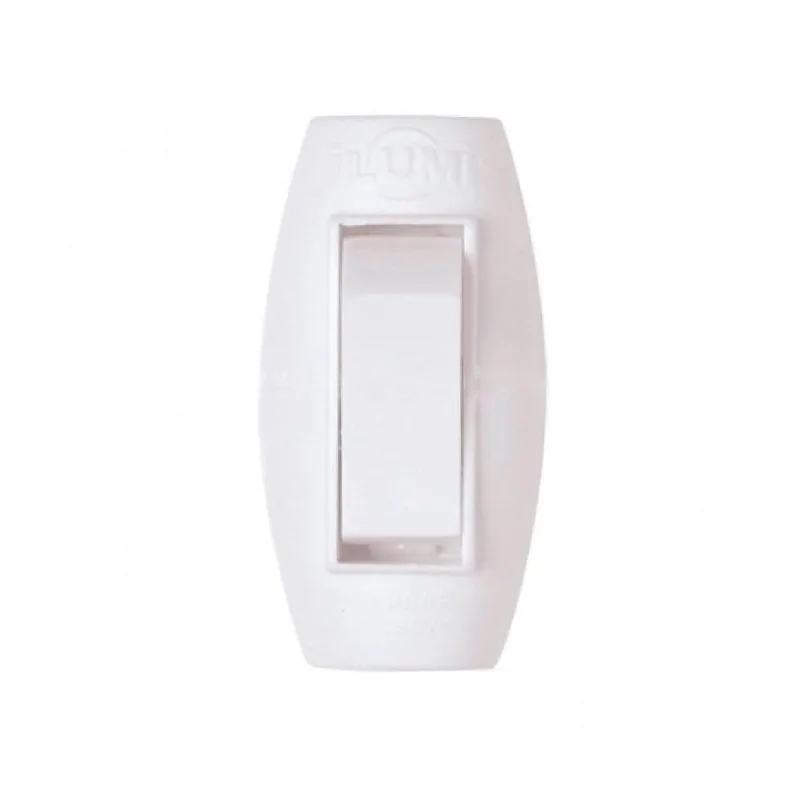 Interruptor Pera Ilumi Meio Cordão 6A 250V Cinza Pote - Embalagem c/ 50 unidades