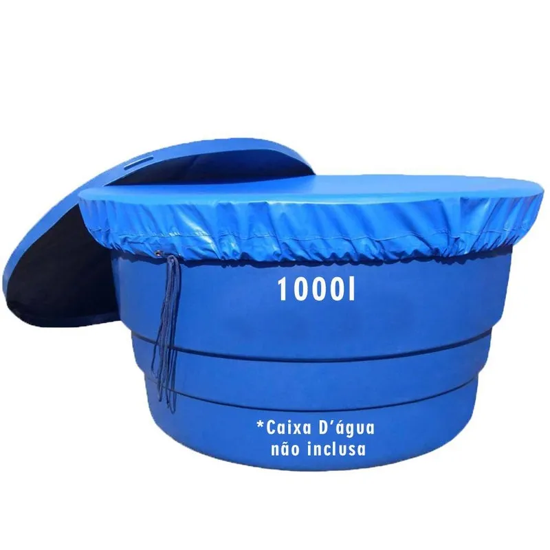 Capa Para Caixa D'Água Redonda 1000L Em Lona Anti Fungos