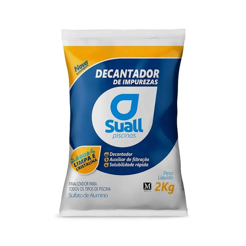 Sulfato de alumínio para piscina 2kg Suall