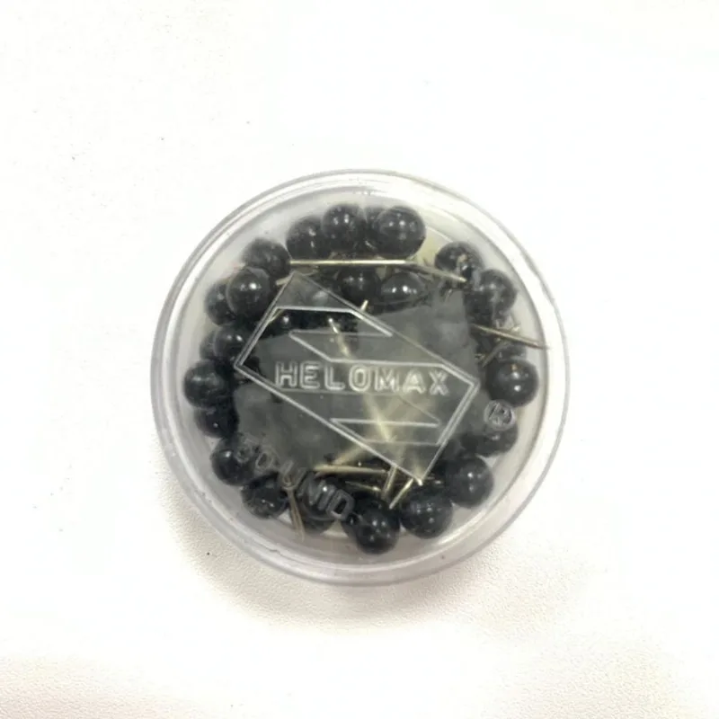 Alfinete Mapa Preto Com 50 Unidades Helomax