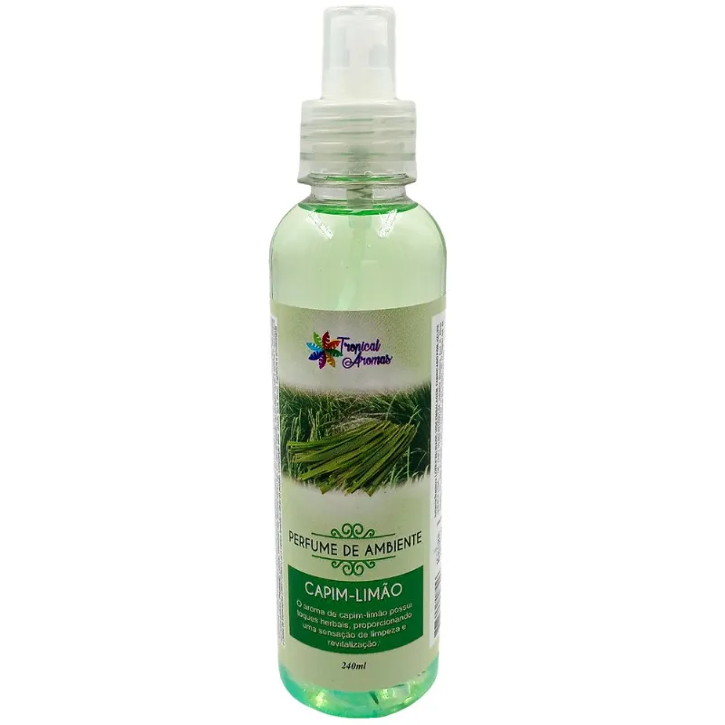 Perfume P/ Ambiente Capim Limão 240ml Tropical Aromas Perfume P/ Ambiente Capim Limão 240ml Tropical Aromas