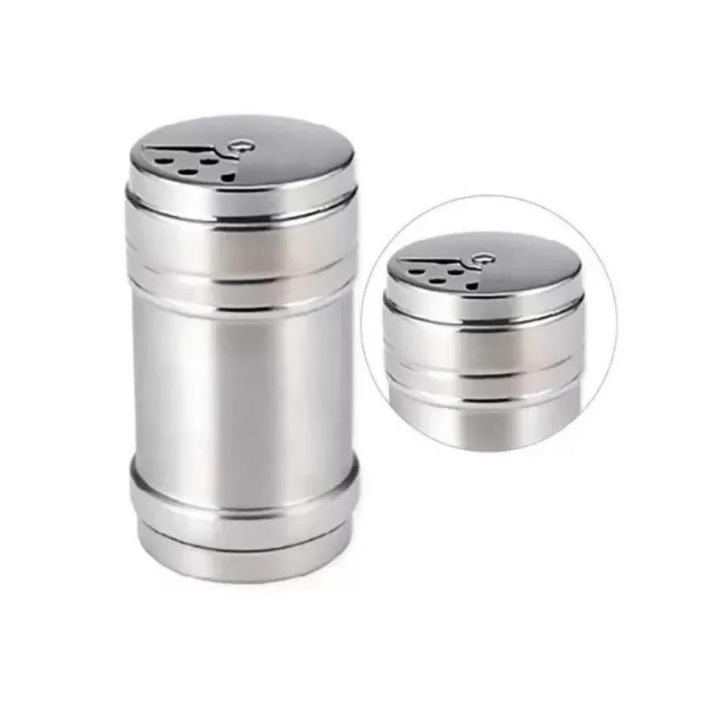 Saleiro Porta Condimentos Inox 3 Níveis De Saída 6cm X 9,5cm