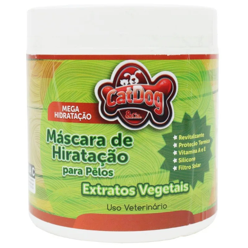 Máscara Mega Para Hidratação De Pelos Catdog &amp; Cia Cães E Gatos - 500 G