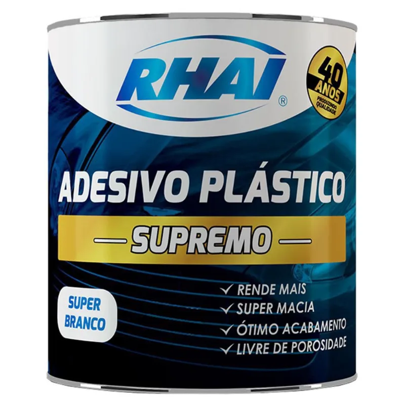 Adesivo Plástico Supremo Super Branco 500G Rhai