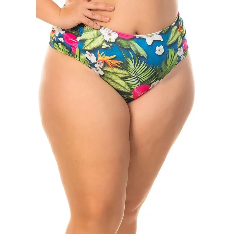 Tanga Alta Drapeado Lateral