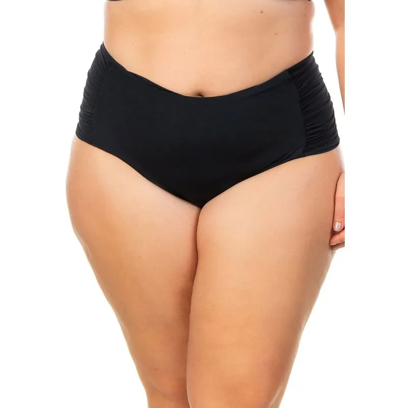 Tanga Alta Fio Dupla Com Lateral Franzida