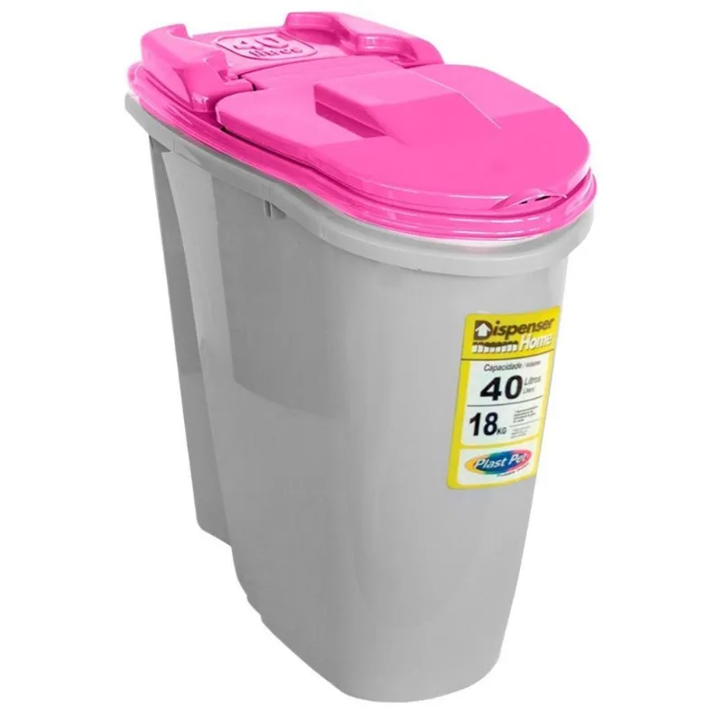 Porta Ração Dispenser Home 40l Plast Pet