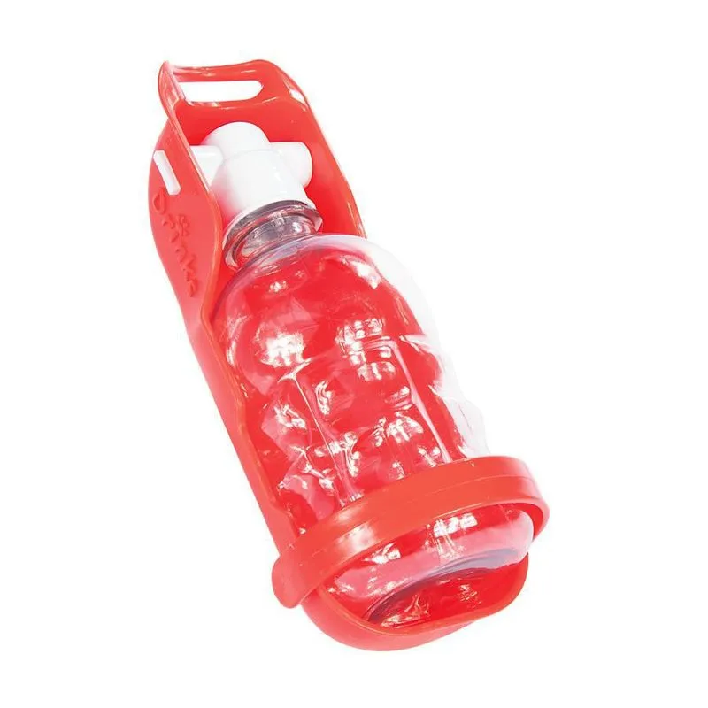Bebedouro Portátil Plast Pet Vermelho Pequeno Pratico