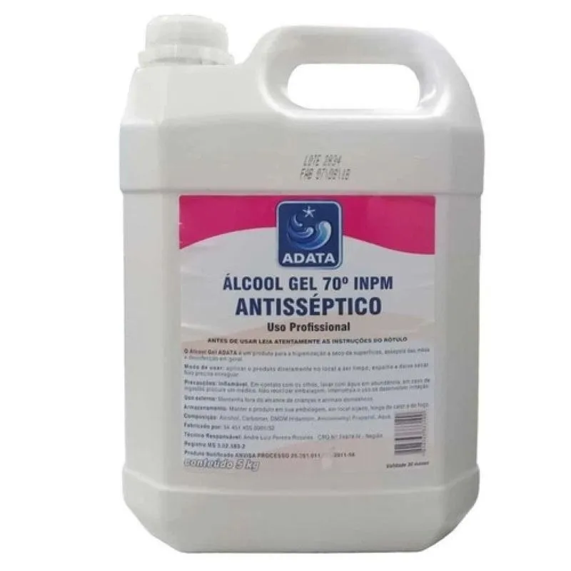 Álcool Gel 70% Adata 5 Litros