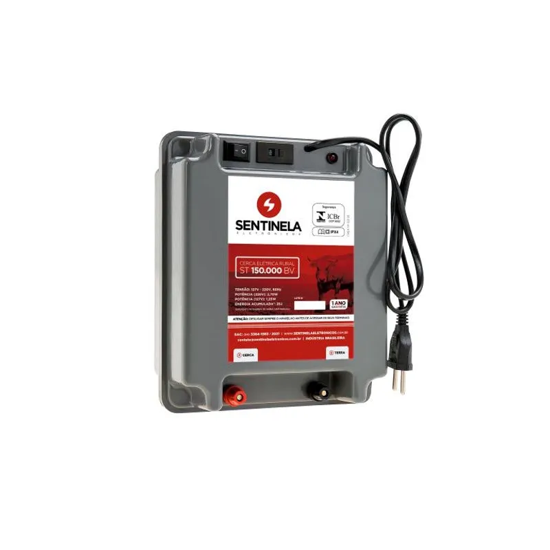 Eletrificador Cerca Elétrica Rural 150km Super Turbo Bivolt