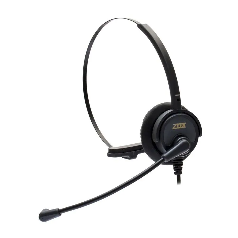 Headset Zox - Hz-30 - Tubo Flex Mono Conector Rj9