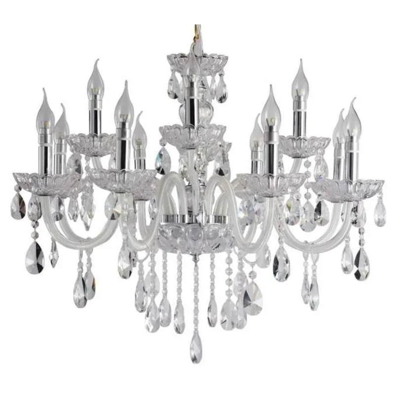 Lustre de Cristal Isadora Design 12 Braços Translucido