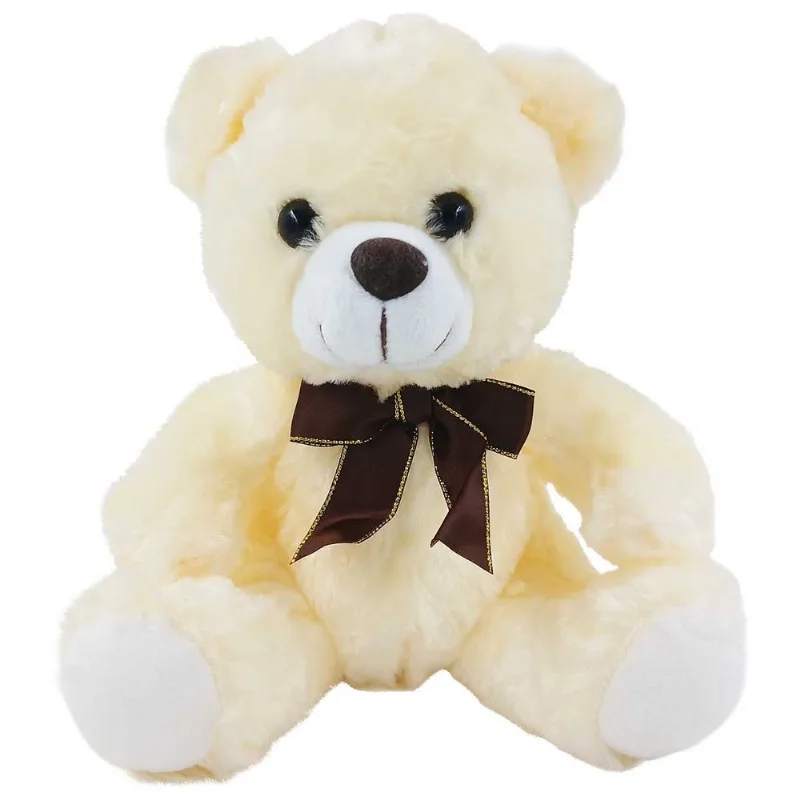 Urso de pelúcia 20cm da Fizzy-branco