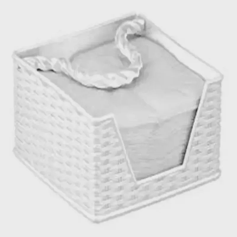 Porta Guardanapo Quadrado Panamby Branco